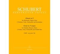 Partitions classique BARENREITER SCHUBERT F. - OCTUOR EN FA MAJEUR D 803 OP.POST.166 Ensemble mixte G