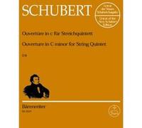 Partitions classique BARENREITER SCHUBERT F. - OUVERTURE EN DO MINEUR D 8 POUR QUINTETTE A CORDES - 2 VIOLONS, 2 ALTOS, VIOLONCELLE Ensemble à cordes