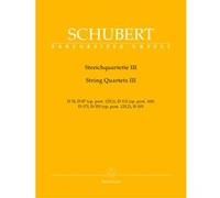 Partitions classique BARENREITER SCHUBERT F. - QUATUORS A CORDES VOL.3 - 2 VIOLONS, ALTO, VIOLONCELLE Ensemble à cordes
