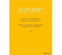 SCHUBERT F. - SONATE ARPEGGIONE EN LA MINEUR D 821 - CLARINETTE & PIANO