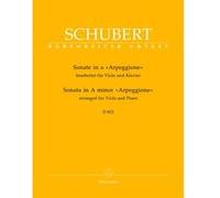 Partitions classique BARENREITER SCHUBERT F. - SONATE ARPERGGIONE EN LA MINEUR D 821 - ALTO, PIAN0 Alto