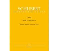 Partitions classique BARENREITER SCHUBERT FRANZ - LIEDER VOL.5 - MEDIUM VOICE Voix solo, piano