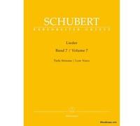 Partitions classique BARENREITER SCHUBERT FRANZ - LIEDER VOL.7 - TIEFE STIMME / LOW VOICE Baryton, piano