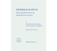 Partitions classique BARENREITER SCHUTZ HEINRICH - SMALL SACRED CONCERTOS VOL.1 - SOPRANO, BASSE CONTINUE Soprano, instruments