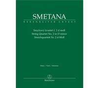 Partitions classique BARENREITER SMETANA BEDRICH - QUATUOR A CORDES N°2 EN RE MINEUR - VIOLON, ALTO, VIOLONCELLE Ensemble à cordes