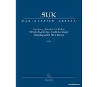 Partitions classique BARENREITER SUK J. - STRING QUARTET N°1 IN B-FLAT MAJOR - SCORE Format poche