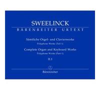 Partitions classique BARENREITER SWEELINCK J.P - SAMTLICHE ORGEL- UND CLAVIERWERKE, BAND II.1, POLYPHONE WERKE (PART 1) - ORGUE Orgue
