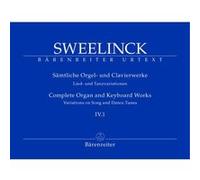 Partitions classique BARENREITER SWEELINCK J.P. - SAMTLICHE ORGEL- UND CLAVIERWERKE, BAND IV.1, CHORALBEARBEITUNGEN (TEIL 1) - ORGUE Orgue