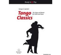 Partitions classique BARENREITER TANGO CLASSICS FOR VIOLIN & PIANO Violon
