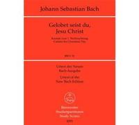 Partitions classique BARENREITER TASCHENPARTITUREN BACH J.S. - GELOBET SEIST DU, JESU CHRIST BWV 91 - CONDUCTEUR POCHE Format poche