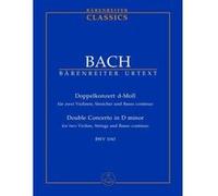 Partitions classique BARENREITER TASCHENPARTITUREN BACH J.S. - KONZERT FüR ZWEI VIOLINEN D-MOLL BWV 1043 - CONDUCTEUR POCHE Format poche