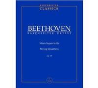 Partitions classique BARENREITER TASCHENPARTITUREN BEETHOVEN L.V. - STREICHQUARTETTE OP.18 - CONDUCTEUR POCHE Format poche