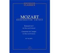 Partitions classique BARENREITER TASCHENPARTITUREN MOZART W.A. - KONZERT FUR OBOE UND ORCHESTER C-DUR KV 314 (285D) - CONDUCTEUR POCHE Format poche