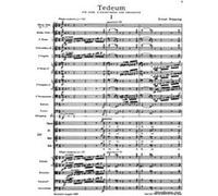 Partitions classique BARENREITER TASCHENPARTITUREN PEPPING ERNST - TE DEUM - CONDUCTEUR POCHE Format poche