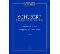 Partitions classique BARENREITER TASCHENPARTITUREN SCHUBERT FRANZ - SINFONIE NR. 3 D-DUR D 200 - CONDUCTEUR POCHE Format poche