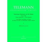 Partitions classique BARENREITER TELEMANN G.P. - NOUVEAUX QUATUORS EN 6 SUITES PARIS QUARTETS VOL.1 - FLUTE, VIOLON, VIOLE DE GAMBE Musique de chambre
