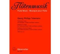 Partitions classique BARENREITER TELEMANN G.P. - SONATE EN TRIO EN SOL MAJEUR TWV 42 : G1 - FLUTE TRAVERSIERE, VIOLON, BASSE CONTINUE Musique de chambre
