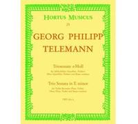 Partitions classique BARENREITER TELEMANN G.P. - TRIOSONATE E-MOLL - FLUTE, HAUTBOIS, BASSE CONTINUE Musique de chambre