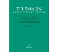 Partitions classique BARENREITER TELEMANN G. PH. - TWO SONATAS - VIOLON ET BC Violon