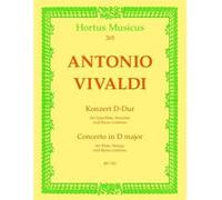 Partitions classique BARENREITER VIVALDI, A. - KONZERT FUR QUERFLOTE, STREICHER UND BASSO CONTINUO D-DUR RV 783 Musique de chambre G