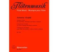 Partitions classique BARENREITER VIVALDI ANTONIO - KONZERT D-DUR, RY 783 - FLUTE, CORDES, BASSE CONTINUE Flûte traversière G