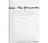 Partitions classique BARENREITER ZIMMERMANN B.A. - GIOSTRA GENOVESE - CONDUCTEUR Grand format G