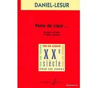 Partitions classique BILLAUDOT DANIEL-LESUR - PEINE DE COEUR - PIANO Piano
