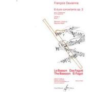 Partitions classique BILLAUDOT DEVIENNE FRANCOIS - 6 DUOS CONCERTANTS VOLUME 1 - 2 BASSONS Basson G