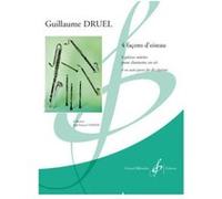 Partitions classique BILLAUDOT DRUEL GUILLAUME - QUATRE FACONS D'OISEAU - CLARINETTE SI B SEULE Clarinette G