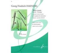 Partitions classique BILLAUDOT HAENDEL G.F. - WATER MUSIC - QUATUOR CLARINETTES Clarinette