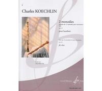 Partitions classique BILLAUDOT KOECHLIN CHARLES - 2 MONODIES OP.213 - HAUTBOIS Hautbois G