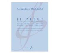 Partitions classique BILLAUDOT MARKEAS ALEXANDROS - IL PLEUT - CHOEURS A 4 VOIX D'ENFANTS ET PLUS Choeur et ensemble vocal G