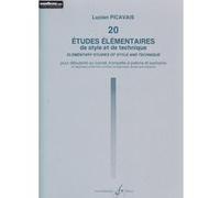Partitions classique BILLAUDOT PICAVAIS LUCIEN - 20 ETUDES ELEMENTAIRES - TROMPETTE Trompette G