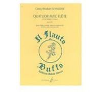 Partitions classique BILLAUDOT SCHNEIDER GEORG ABRAHAM - QUATUOR AVEC FLUTE EN SOL MINEUR OPUS 69/3 - AUTRES FORMATIONS Musique de chambre G