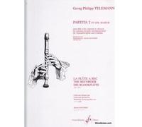 Partitions classique BILLAUDOT TELEMANN G.P. - PARTITA 2 EN SOL MAJEUR - FLUTE A BEC SOPRANO ET CLAVECIN Flûte à bec