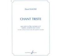 Partitions classique BILLAUDOT WALTER DAVID - CHANT TRISTE - VIOLON ET PIANO Violon