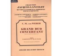 Partitions classique BILLAUDOT WEBER C.M.VON - GRAND DUO CONCERTANT OP.34 - CLARINETTE, PIANO Clarinette G