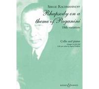 Partitions classique BOOSEY & HAWKES RACHMANINOFF S. - RHAPSODIE SUR UN THEME DE PAGANINI OP 43 - VIOLONCELLE ET PIANO Violoncelle