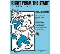 Partitions classique BOOSEY & HAWKES RIGHT FROM THE START - 2 VIOLINS Violon G