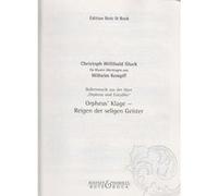 Partitions classique BOTE AND BOCK GLUCK C. W./KEMPF W. - BALLETTMUSIK - PIANO Piano G