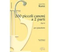 Partitions classique CARISCH KUNZ KONRAD MAX - 200 PICCOLI CANONI OP.14 - PIANO Piano