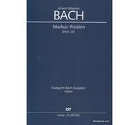 Partitions classique CARUS PARTITIONS CHANT - BACH J.S. MARKUS-PASSION BWV 247 Choeur et ensemble vocal G