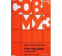 Partitions classique CHANT DU MONDE CHOSTAKOVITCH D. - CINQ PRELUDES OP. 2 - PIANO Piano