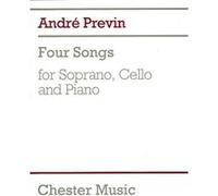 Partitions classique CHESTER MUSIC FOUR SONGS FOR SOPRANO, CELLO AND PIANO - CELLO Violoncelle G