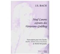 Partitions Classique Combre Bach Johann Sebastian - Canons (9) Extr. Variations Goldberg - Trio D'Anches Ensemble Vents G