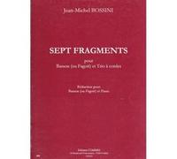 Partitions classique COMBRE BOSSINI JEAN-MICHEL - SEPT FRAGMENTS Basson
