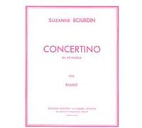 Partitions Classique Combre Bourdin Suzanne - Concertino En Re Mineur - Piano Piano