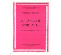 Partitions Classique Combre Brenet Therese - Melancolie - Soir D'Ete - 3 Clarinettes Sib Clarinette G