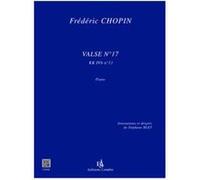 Partitions Classique Combre Chopin Frederic - Valse N.17 (Kk Ivb N.11) - Piano Piano