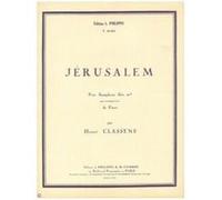 Partitions Classique Combre Classens Henri - Jerusalem - Saxophone Et Piano Saxophone G